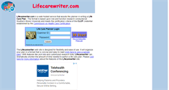 Desktop Screenshot of lifecarewriter.com