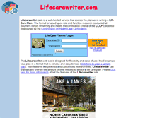 Tablet Screenshot of lifecarewriter.com